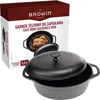 Garnek żeliwny do zapiekania, 5.5 L – zdjęcie 5
