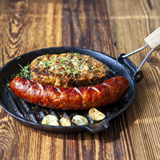 Patelnia żeliwna okrągła, śr. 24 cm – zdjęcie 7