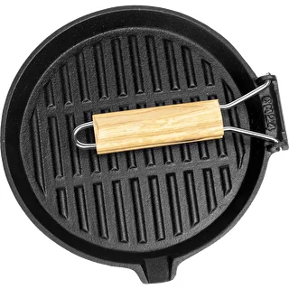 Patelnia żeliwna okrągła, śr. 24 cm – zdjęcie 2