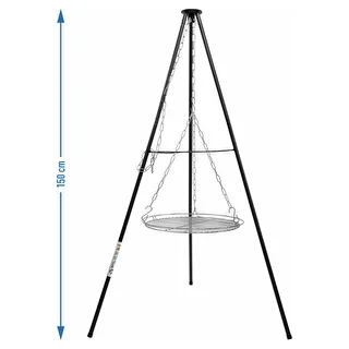 Trójnóg ogniskowy z rusztem, 150 cm – zdjęcie 5