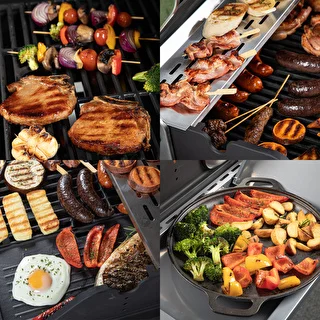 Grill gazowy dragON BBQ101, 11,7 kW, czarno-srebrny – zdjęcie 11
