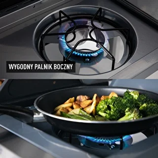 Grill gazowy dragON BBQ201, 18,8 kW, srebrny – zdjęcie 7