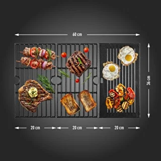 Grill gazowy dragON BBQ101, 11,7 kW, czarno-srebrny – zdjęcie 9