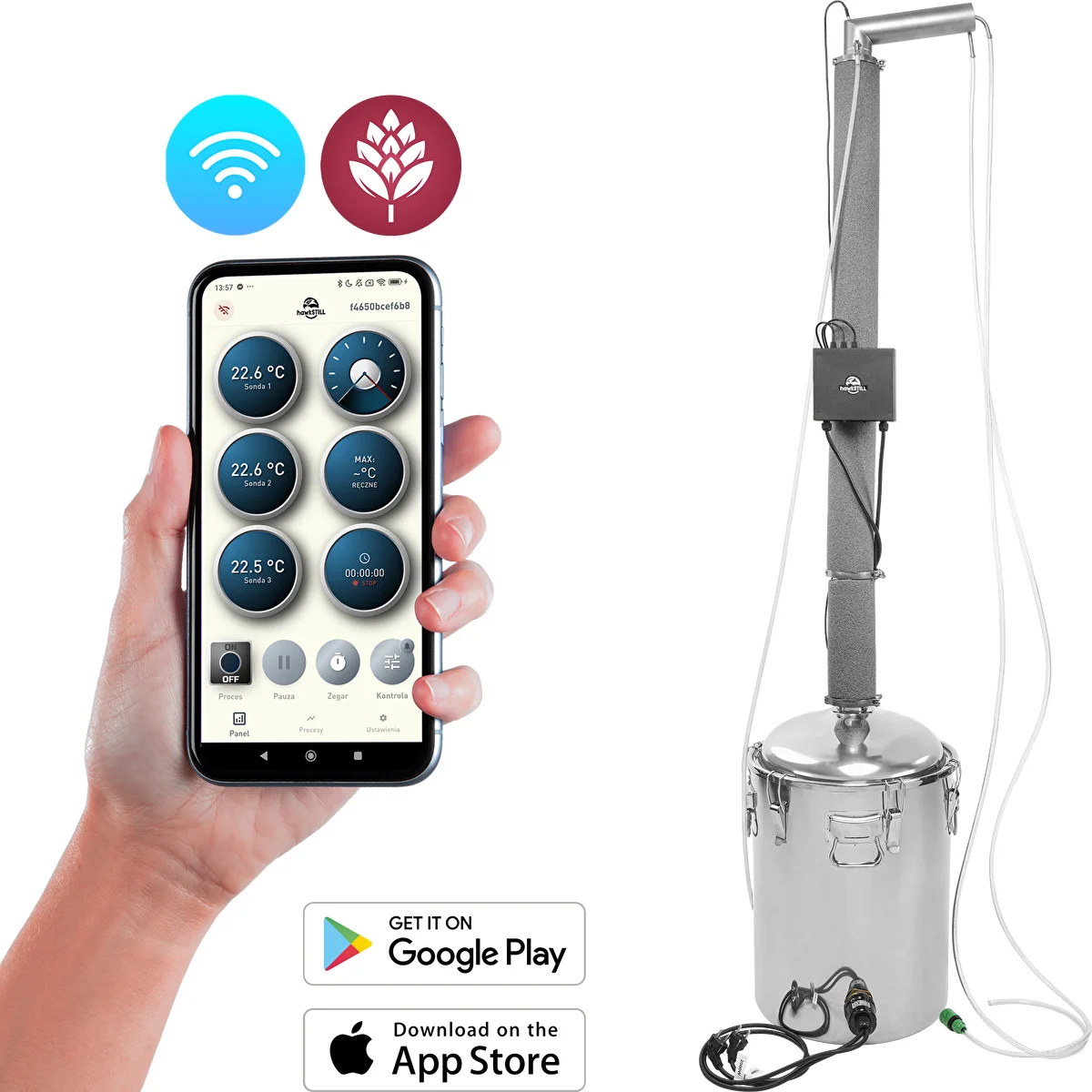 Destylator hawkSTILL Aabratek 2.3 60L WiFi