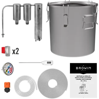 Destylator 30 L ze stali nierdzewnej - 2 odstojniki – zdjęcie 2