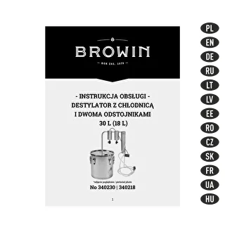 Destylator 30 L ze stali nierdzewnej - 2 odstojniki – zdjęcie 9