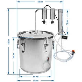 Destylator 30 L ze stali nierdzewnej - 2 odstojniki – zdjęcie 10