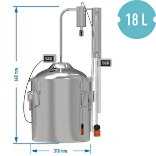 Destylator klasyczny Convex 18 L - 1 odstojnik – zdjęcie 8