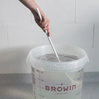 Łyżka plastikowa biała 70cm – zdjęcie 2