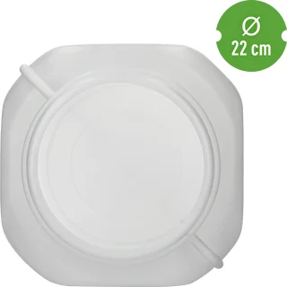 Beczka Kwadratowa na 40 L, biała, z uchwytami, Sterk – zdjęcie 5