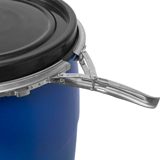 Beczka na kapustę 60 L, z obręczą dociskową, niebieska, Sterk – zdjęcie 6