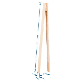 Szczypce drewniane, 22 cm – zdjęcie 2