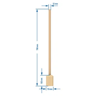 Ubijak / tłuczek do kapusty drewniany 78 cm – zdjęcie 2