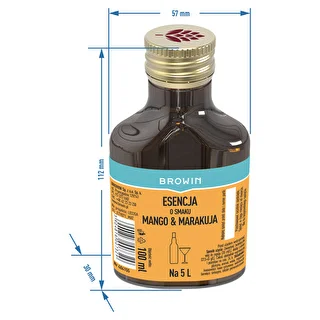 Esencja o smaku mango & marakuja na 5 L, 100 ml – zdjęcie 6