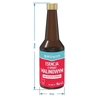 Esencja o smaku malinowym z naturalnym aromatem na 4 L - 40 ml – zdjęcie 7