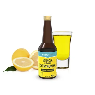 Esencja o smaku cytrynowym z naturalnym aromatem na 4 L - 40 ml – zdjęcie 3