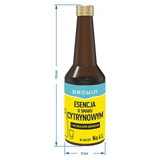Esencja o smaku cytrynowym z naturalnym aromatem na 4 L - 40 ml – zdjęcie 7