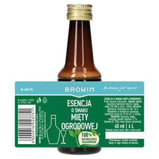 Esencja o smaku mięty ogrodowej, na 4 L, 40 ml – zdjęcie 4