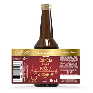 Esencja o smaku Wiśnia z brandy, 40 ml - na 4 L – zdjęcie 4