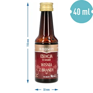 Esencja o smaku Wiśnia z brandy, 40 ml - na 4 L – zdjęcie 6