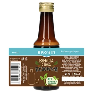 Esencja o smaku dębowym z naturalnym aromatem i ekstraktem - 40 ml, na 4L – zdjęcie 6