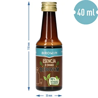 Esencja o smaku dębowym z naturalnym aromatem i ekstraktem - 40 ml, na 4L – zdjęcie 8