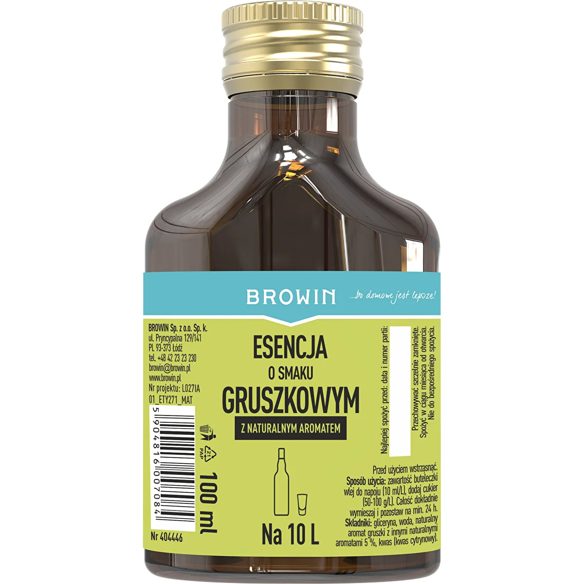 Esencja o smaku gruszkowym - likier gruszkowy, zaprawka 100 ml