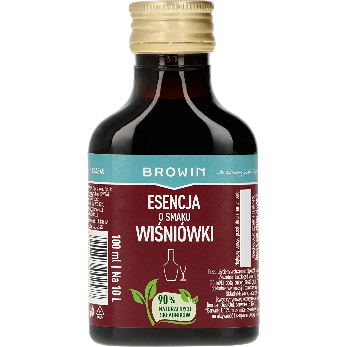 Esencja o smaku wiśniówki na 10 L - 100 ml