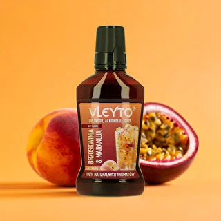 VLEYTO Brzoskwinia & Marakuja – esencja smakowa z naturalnymi aromatami, 250 ml – zdjęcie 4