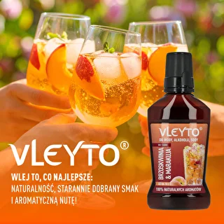 VLEYTO Brzoskwinia & Marakuja – esencja smakowa z naturalnymi aromatami, 250 ml – zdjęcie 6