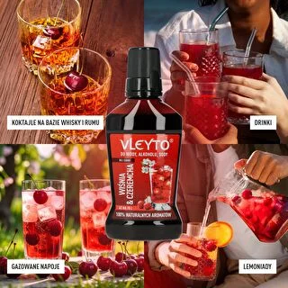 VLEYTO Wiśnia & Czeremcha – esencja smakowa z naturalnymi aromatami, 250 ml – zdjęcie 7