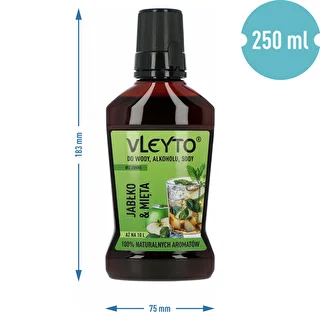 VLEYTO Mięta & Jabłko – esencja smakowa z naturalnymi aromatami, 250 ml – zdjęcie 5