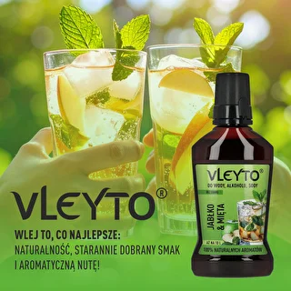 VLEYTO Mięta & Jabłko – esencja smakowa z naturalnymi aromatami, 250 ml – zdjęcie 6