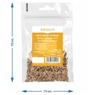 Płatki dębowe naturalne (nieopiekane), 20g – zdjęcie 7