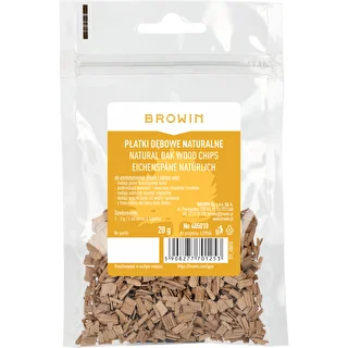 Płatki dębowe naturalne (nieopiekane), 20g – zdjęcie 2