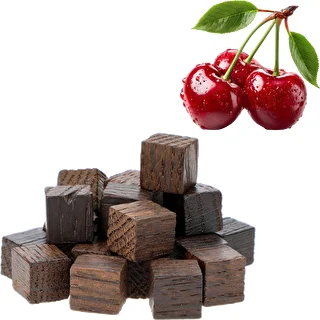 Kostki dębowe francuskie, mocno opiekane, aromatyzowane - Wiśnia, 20g – zdjęcie 3