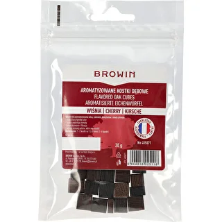 Kostki dębowe francuskie, mocno opiekane, aromatyzowane - Wiśnia, 20g – zdjęcie 2