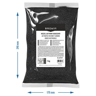 Węgiel aktywny kokosowy 1 kg x 4 - zestaw – zdjęcie 5