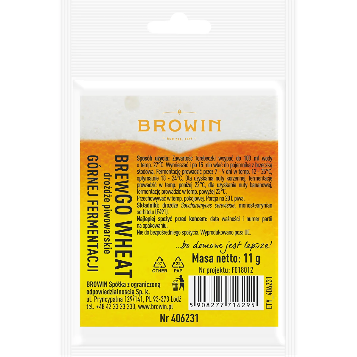 Drożdże piwowarskie BREWGO Wheat