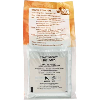 Koncentrat Coopers do wyrobu piwa Ginger Beer, 0,5kg – zdjęcie 3