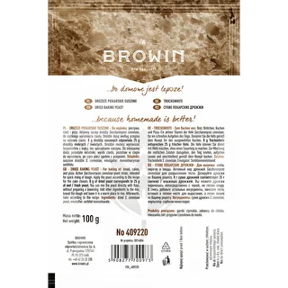 Suszone drożdże piekarskie, 100g – zdjęcie 2