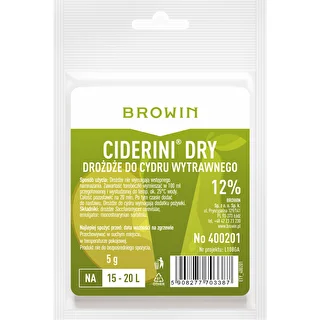 Drożdże cydrowe Ciderini Dry, 5 g – zdjęcie 1