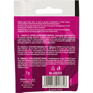 Drożdże winiarskie Fermivin LS2, 7 g – zdjęcie 2
