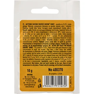 Drożdże winiarskie Enovini® HONEY, 10 g – zdjęcie 2