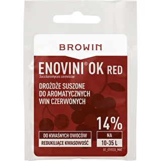 Enovini® OK RED - drożdże winiarskie obniżające kwasowość 7 g – zdjęcie 1