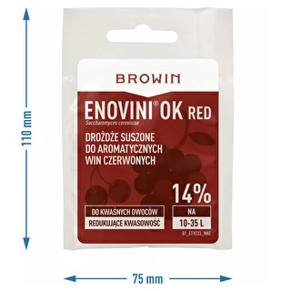 Enovini® OK RED - drożdże winiarskie obniżające kwasowość 7 g – zdjęcie 4