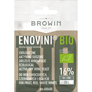 Enovini® BIO - ekologiczne drożdże winiarskie, 7 g – zdjęcie 1