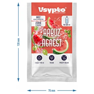 VSYPTO o smaku Arbuz Agrest, 3g – zdjęcie 4