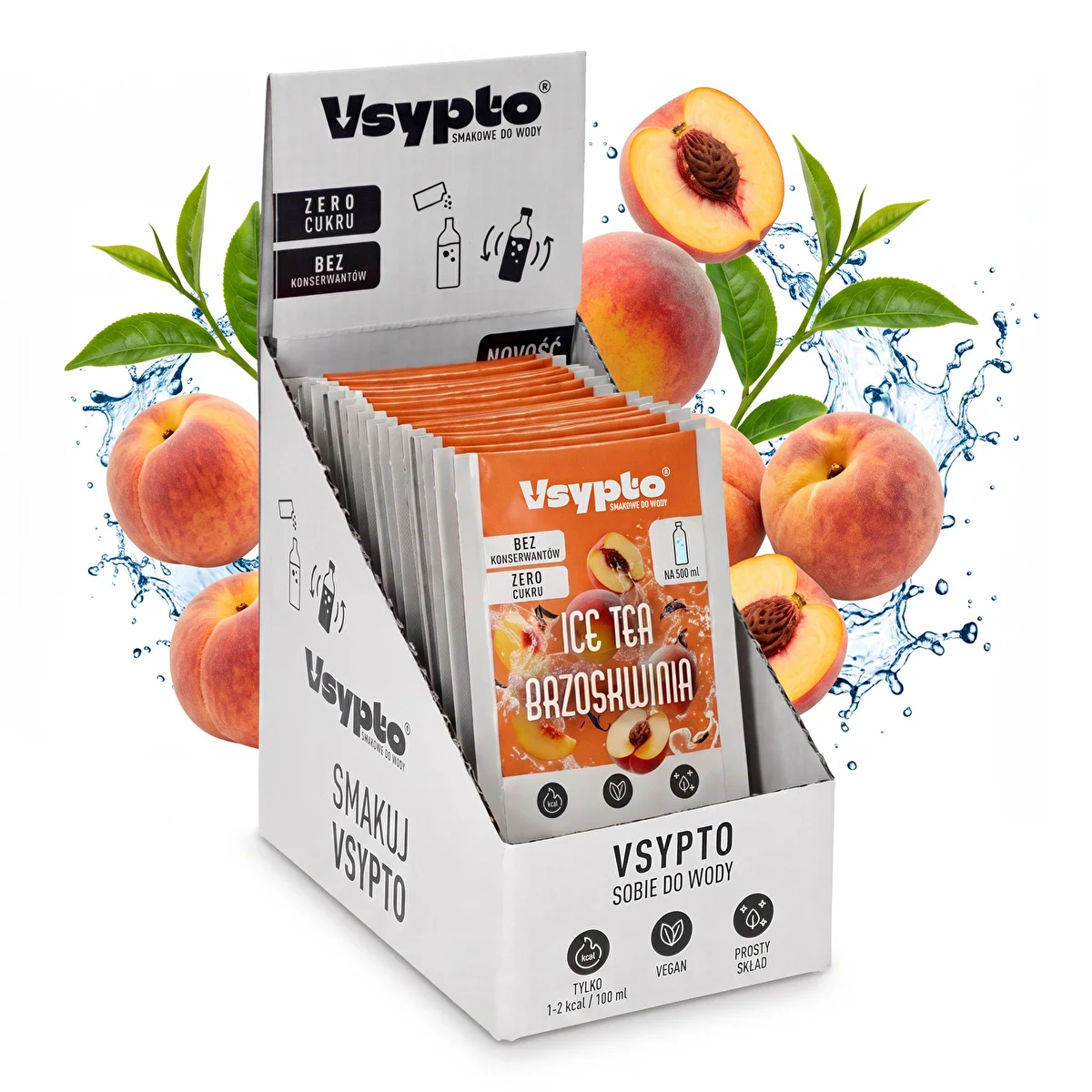 Vsypto Ice Tea Brzoskwinia - zestaw 15x3g