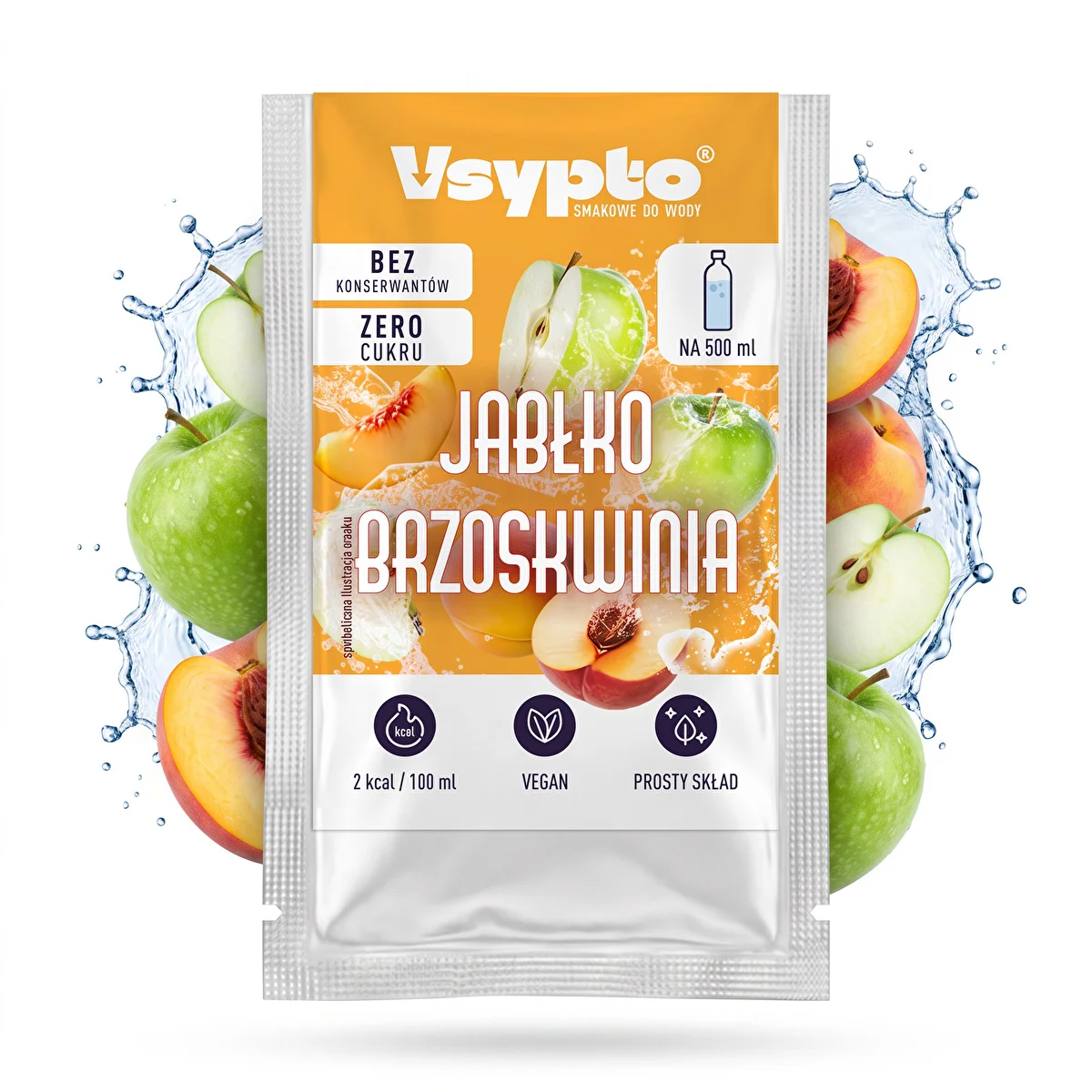 VSYPTO o smaku Jabłko Brzoskwinia, 3g